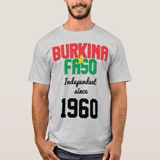 Burkina Faso Flag Independence Celebration T-shirt (Voorkant)