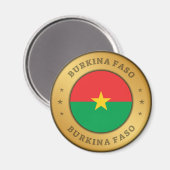 Burkina Faso Flag Magneet (Voorkant / Achterkant)