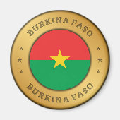 Burkina Faso Flag Magneet (Voorkant)