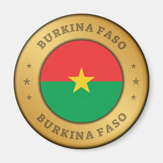 Burkina Faso Flag Magneet (Voorkant)