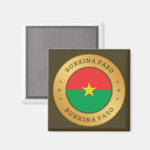 Burkina Faso Flag Magneet (Voorkant / Achterkant)