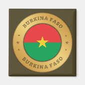 Burkina Faso Flag Magneet (Voorkant)