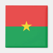 Burkina Faso Flag Magnet (Voorkant)