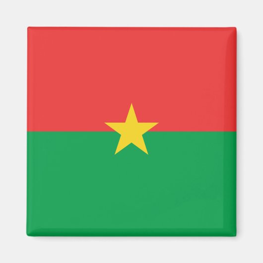 Burkina Faso Flag Magnet (Voorkant)
