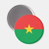 Burkina Faso Flag Magnet (Voorkant / Achterkant)