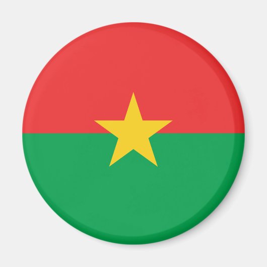 Burkina Faso Flag Magnet (Voorkant)