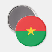 Burkina Faso flag Magnet (Voorkant / Achterkant)