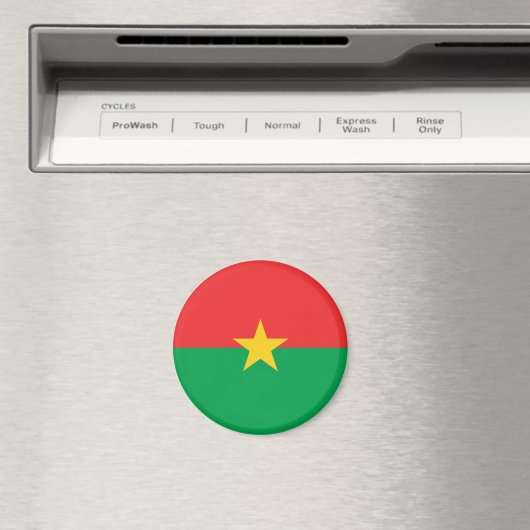 Burkina Faso flag Magnet (Insitu (Vaatwasser))