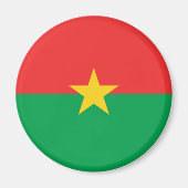 Burkina Faso flag Magnet (Voorkant)