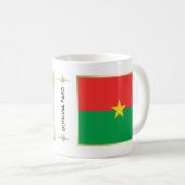 Burkina Faso Flag + Map Mok (Voorkant rechts)