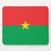 Burkina Faso Flag Mousepad Muismat (Voorkant)