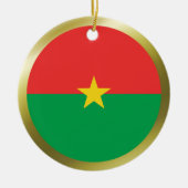 Burkina Faso Flag Ornament (Voorkant)
