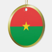 Burkina Faso Flag Ornament (Links)