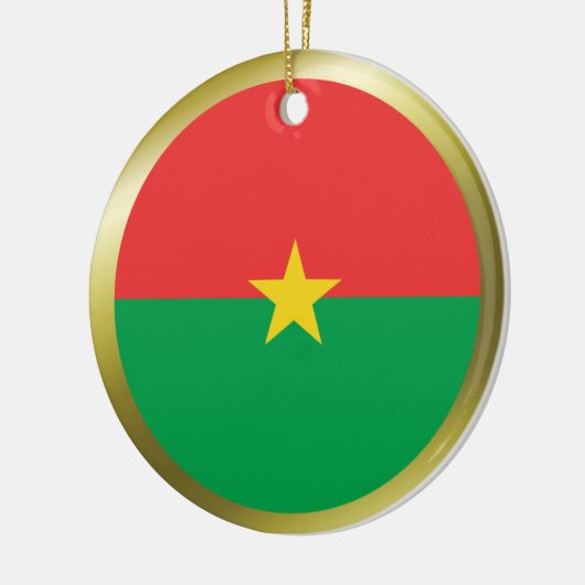 Burkina Faso Flag Ornament (Links)