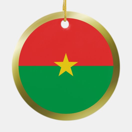 Burkina Faso Flag Ornament (Achterkant)