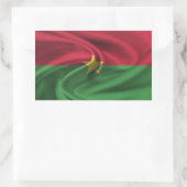 Burkina Faso Flag Rechthoekige Sticker (Tas)