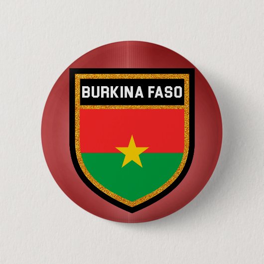 Burkina Faso Flag Ronde Button 5,7 Cm (Voorkant)