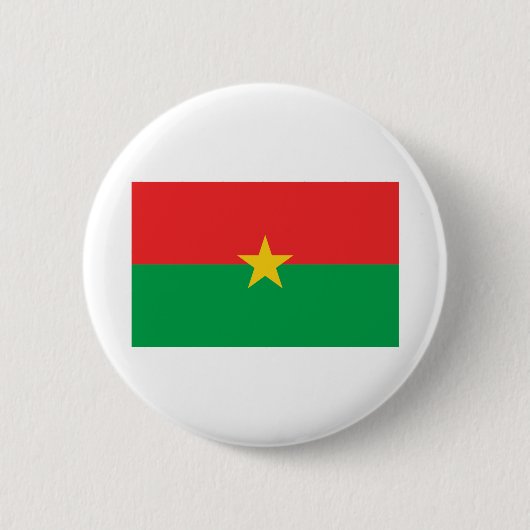 Burkina Faso Flag Ronde Button 5,7 Cm (Voorkant)