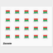 Burkina Faso Flag Ronde Sticker (Vel)