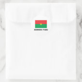 Burkina Faso Flag Ronde Sticker (Tas)
