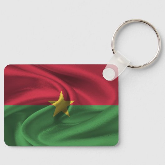 Burkina Faso Flag Sleutelhanger (Voorkant)