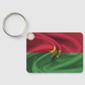 Burkina Faso Flag Sleutelhanger (Achterkant)