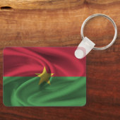 Burkina Faso Flag Sleutelhanger (Voorkant)