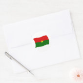 Burkina Faso Flag Sticker (Envelop)