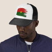 Burkina Faso Flag Trucker Hat Trucker Pet (In situ)