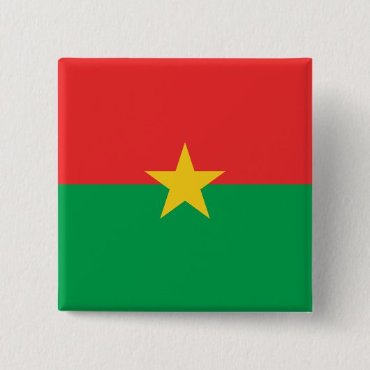 Burkina Faso Flag Vierkante Button 5,1 Cm (Voorkant)