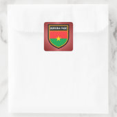 Burkina Faso Flag Vierkante Sticker (Tas)
