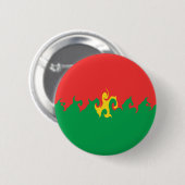 Burkina Faso Gnarly Flag Ronde Button 5,7 Cm (Voorkant /achterkant)