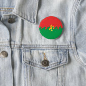 Burkina Faso Gnarly Flag Ronde Button 5,7 Cm (In situ)