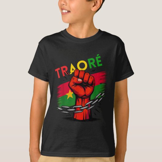 Burkina Faso Ibrahim Traoré Shirt Thomas Sankara T (Voorkant)