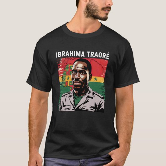 Burkina Faso Ibrahim Traoré Shirt Thomas Sankara T (Voorkant)