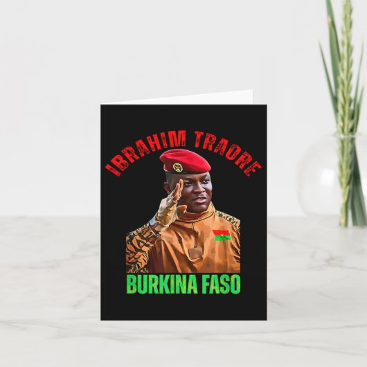 Burkina Faso- Ibrahim Traoré Thomas Sankara Kaart (Voorkant)