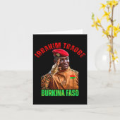 Burkina Faso- Ibrahim Traoré Thomas Sankara Kaart (Gele Bloem)