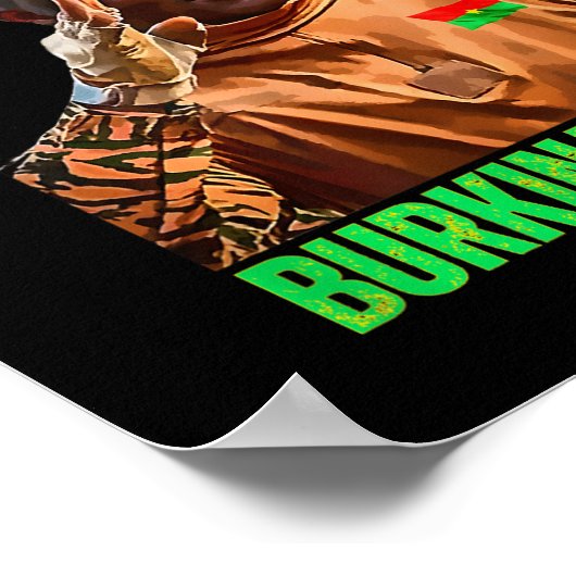 Burkina Faso- Ibrahim Traoré Thomas Sankara Poster (Hoek)