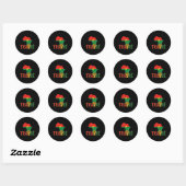 Burkina Faso-Ibrahim Traoré _ Thomas Sankara Ronde Sticker (Vel)