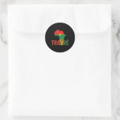 Burkina Faso-Ibrahim Traoré _ Thomas Sankara Ronde Sticker (Tas)