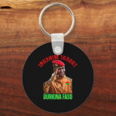 Burkina Faso- Ibrahim Traoré Thomas Sankara Sleutelhanger (Voorkant)