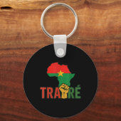 Burkina Faso-Ibrahim Traoré _ Thomas Sankara Sleutelhanger (Voorkant)