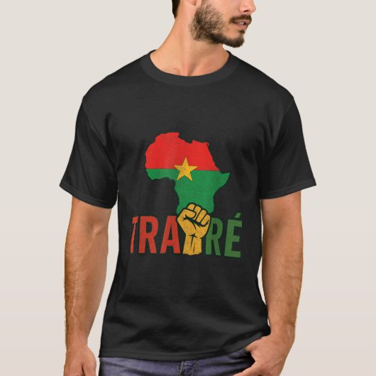 Burkina Faso-Ibrahim Traoré _ Thomas Sankara T-shirt (Voorkant)