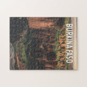 Burkina Faso Illustratie Reizen Art Vintage Legpuzzel (Horizontaal)