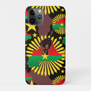 Burkina Faso kaart, vlag en revolutie vuist Case-Mate iPhone Case