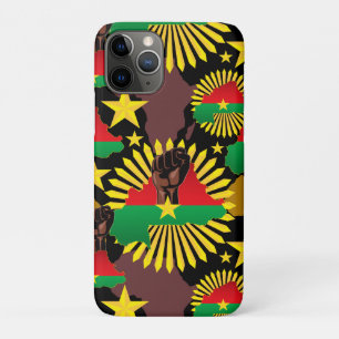 Burkina Faso kaart, vlag en revolutie vuist Case-Mate iPhone Case