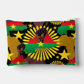Burkina Faso kaart, vlag en revolutie vuist Etui (Achterkant)
