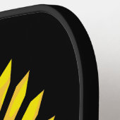 Burkina Faso kaart, vlag en revolutie vuist Pickleball Paddle (Links Detail)