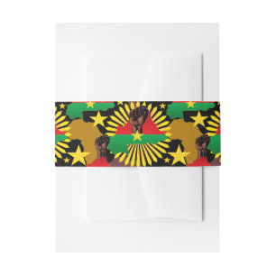 Burkina Faso kaart, vlag en revolutie vuist Uitnodigingen Wikkel