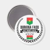 Burkina Faso Magneet (Voorkant / Achterkant)